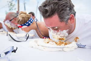 The Key Lime Festival is known for its Mile High Key Lime Pie Eatin' Contest.